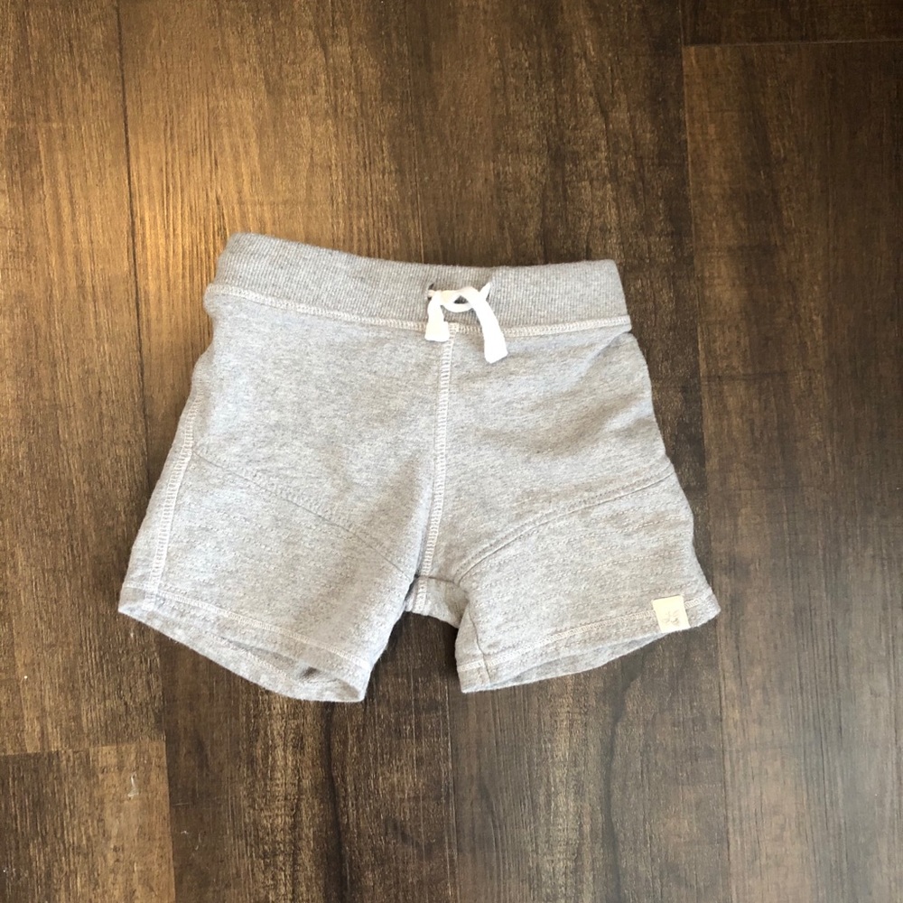 Burt’s Bees gray shorts 12 months